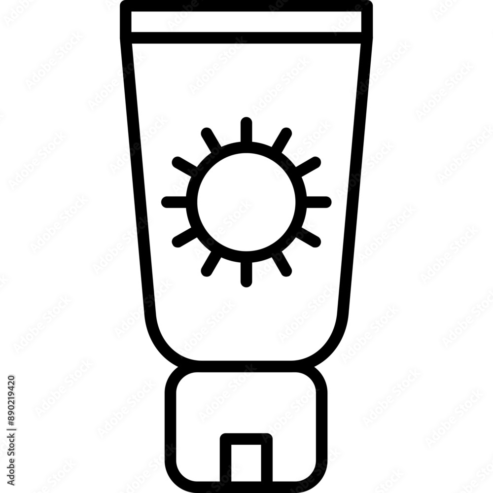 Sunscreen Icon Sunscreen Icon