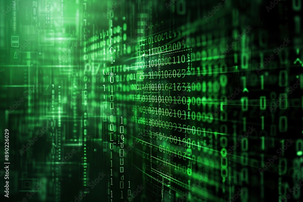 A close-up view of a dense grid of green or black alphanumeric characters representing binary code. A close-up view of a dense grid of green or black alphanumeric characters representing binary code.