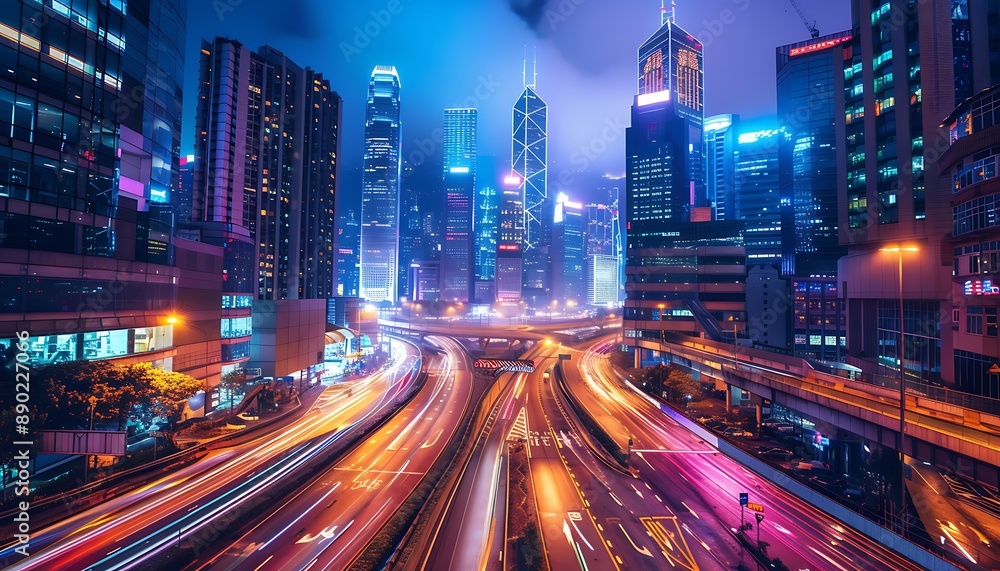 Hong Kong Cityscape at Night Hong Kong Cityscape at Night