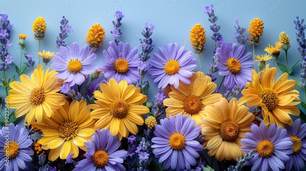 Vibrant flowers in bloom - generative ai Vibrant flowers in bloom - generative ai