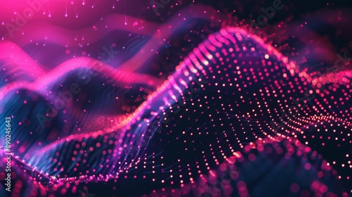 Abstract Pink Particle Background