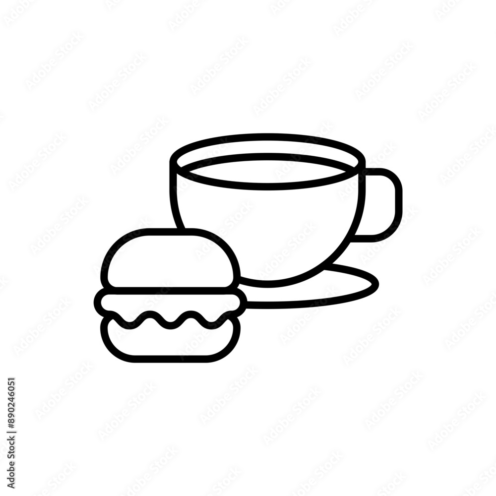 Macarons outline icons, minimalist vector illustration ,simple transparent graphic element .Isolated on white background Macarons outline icons, minimalist vector illustration ,simple transparent graphic element .Isolated on white background