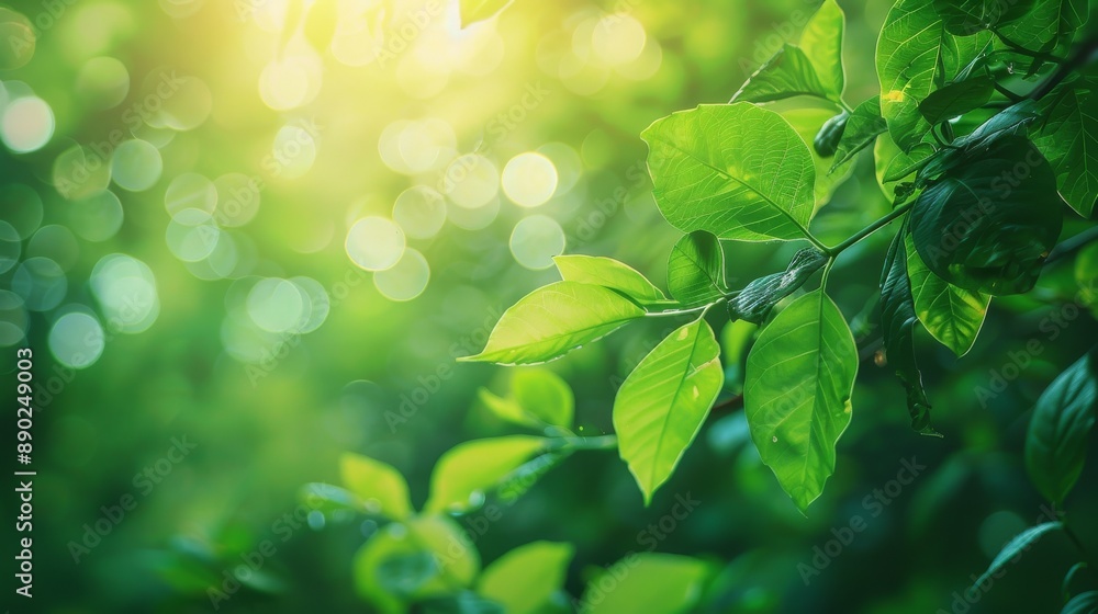 Green Leaves in Summer Garden Green Leaves in Summer Garden