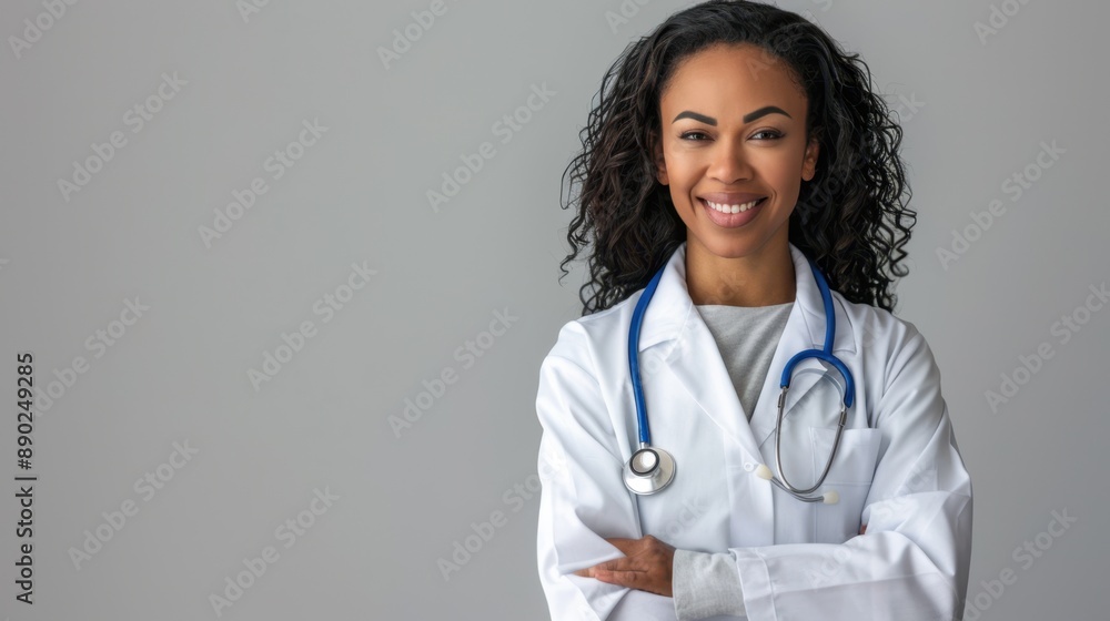 The smiling female doctor The smiling female doctor