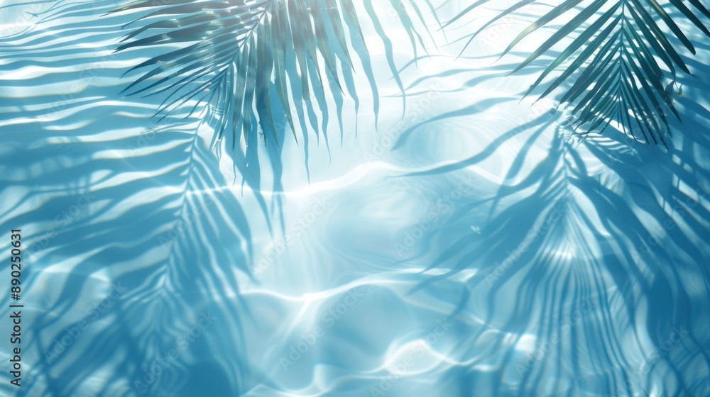 Palm Tree Shadow on Water Palm Tree Shadow on Water