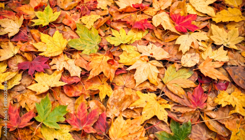 Bright autumn leaves covering the ground, seasonal changes in nature. Bright autumn leaves covering the ground, seasonal changes in nature.