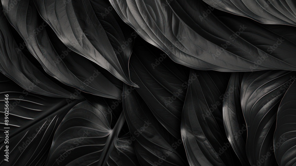 Dark Green Leaves Pattern Dark Green Leaves Pattern