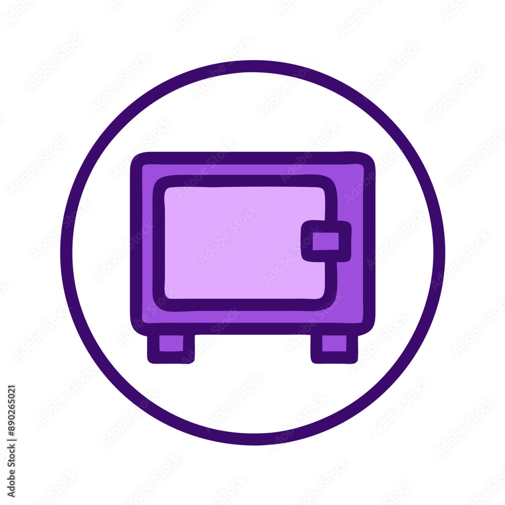 Minimalist Mental Healthcare Professional Icon, Purple and White, Safe Haven Minimalist Mental Healthcare Professional Icon, Purple and White, Safe Haven