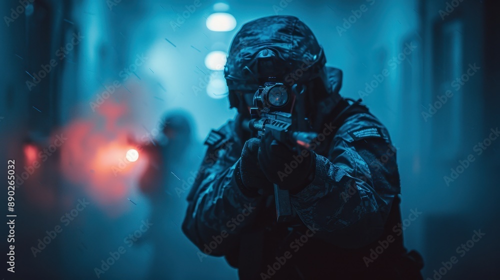 soldier in camouflage soldier in camouflage