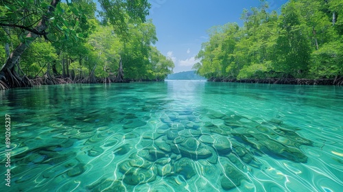 Crystal Clear Waters of a Tropical Lagoon