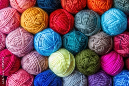 Woolen Collection: Colorful Threaded Balls in Various Colors and Patterns