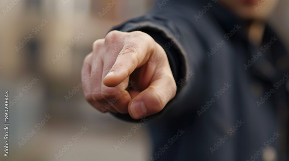 Close-up of Human Hand Pointing Finger Gesture Close-up of Human Hand Pointing Finger Gesture