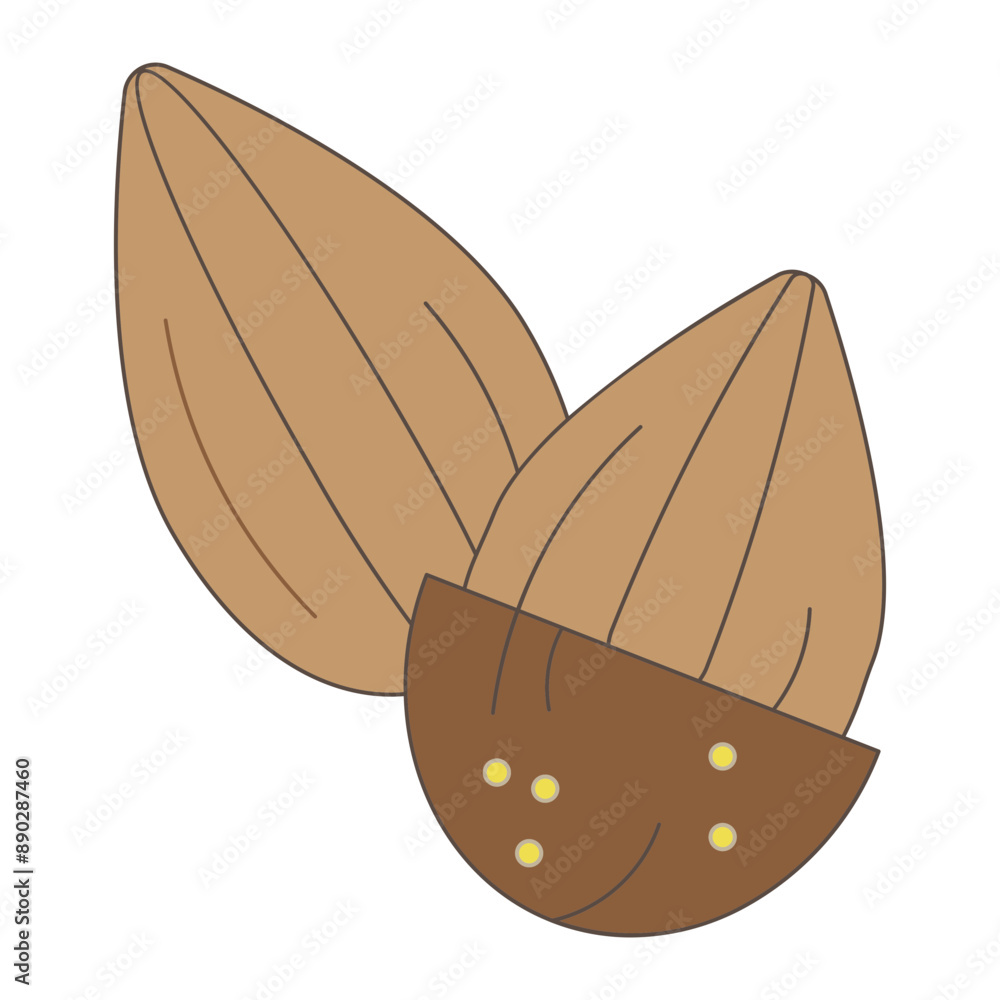 Obraz premium dried fruit icon