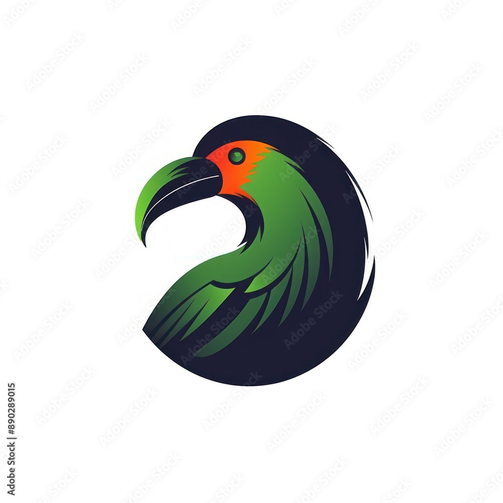 Exotic bird logo design for business brands. AI generated Exotic bird logo design for business brands. AI generated