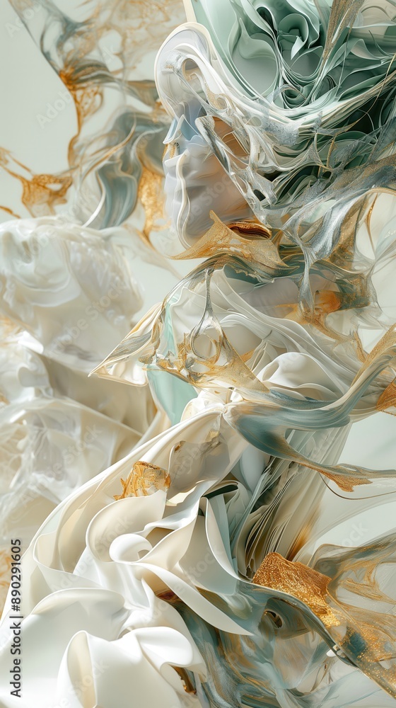 Mystical Elegance of Marble and Gold: Abstract Female Silhouette. Effortlessly flowing patterns blend seamlessly, creating a sophisticated and enchanting visual. Mystical Elegance of Marble and Gold: Abstract Female Silhouette. Effortlessly flowing patterns blend seamlessly, creating a sophisticated and enchanting visual.