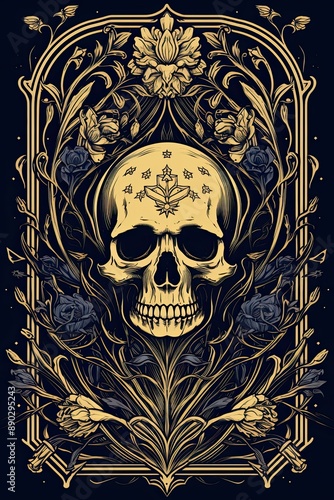 Vivid Skull Art Symbolizing Spirit, Religion, and Dark Interpretations in Tarot Card Readings for Deep Spiritual and Occult Insights