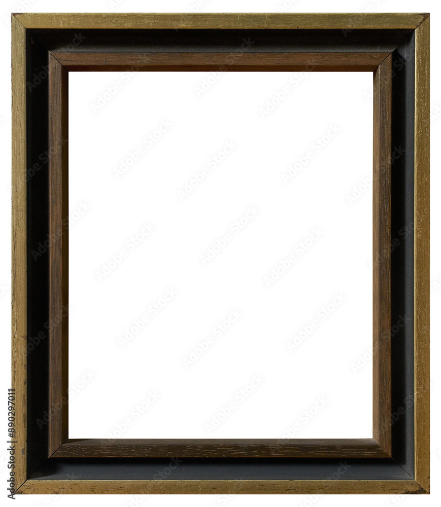 Lacquered wood picture frame in PNG format on a transparent background. Lacquered wood picture frame in PNG format on a transparent background.