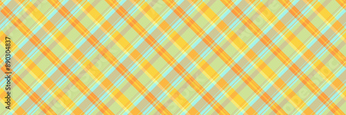 Quilted background check pattern, traditional vector seamless fabric. Irish tartan plaid texture textile in light and amber colors.