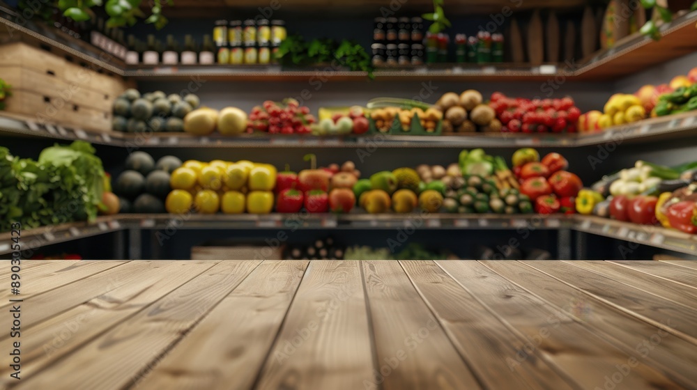 The Wooden Table and Vegetables The Wooden Table and Vegetables