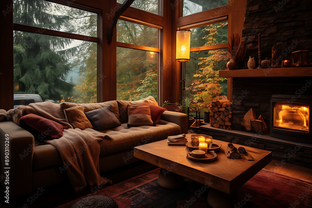 Fototapeta premium Cozy living room