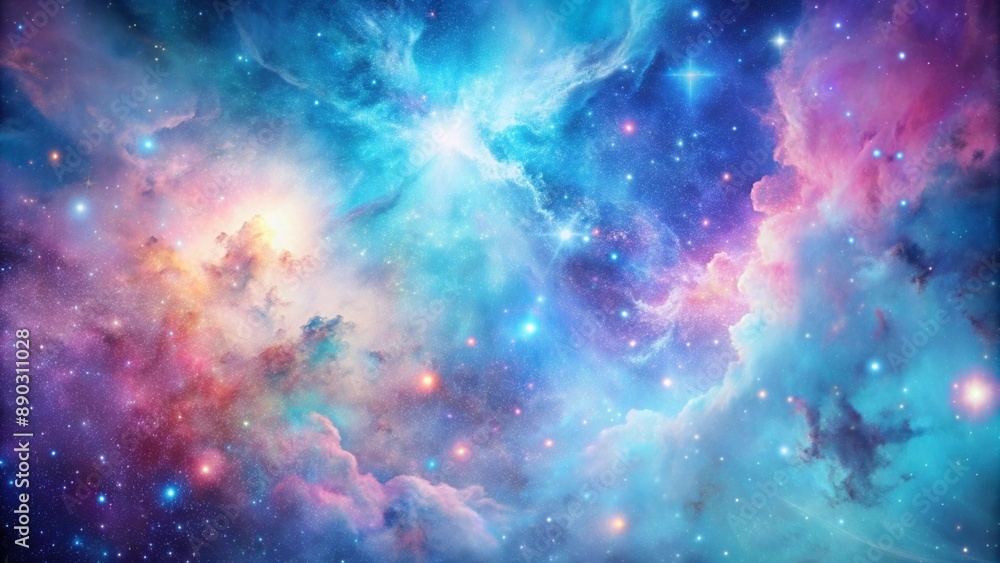 Abstract blue and pink galaxy Abstract blue and pink galaxy