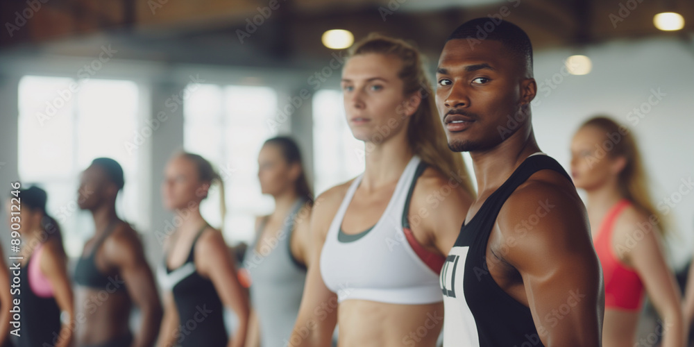 Photo of man and female at the gym Photo of man and female at the gym