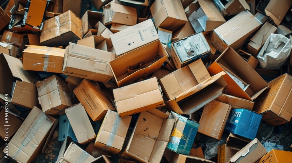 Pile of cardboard boxes Pile of cardboard boxes