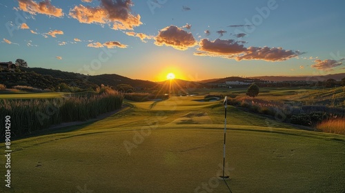 Golf Course Sunset photo