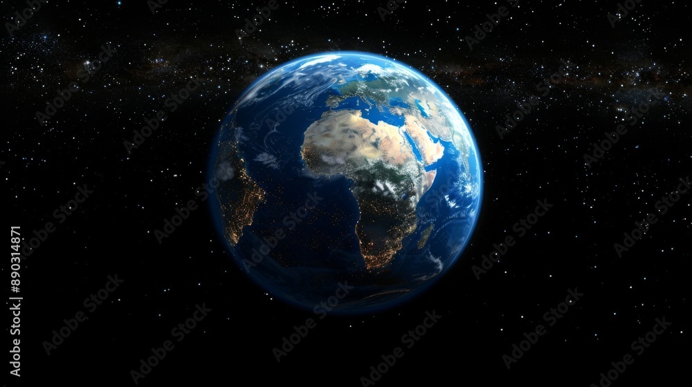 Naklejka premium Earth from Space