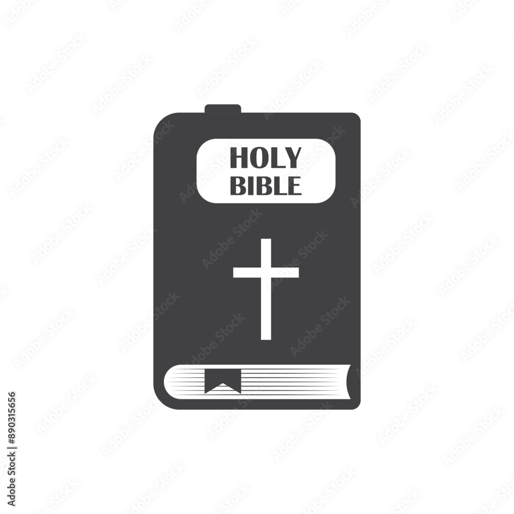 Holy bible icon in flat style. Christianity book vector illustration on isolated background. Religion sign business concept. Holy bible icon in flat style. Christianity book vector illustration on isolated background. Religion sign business concept.