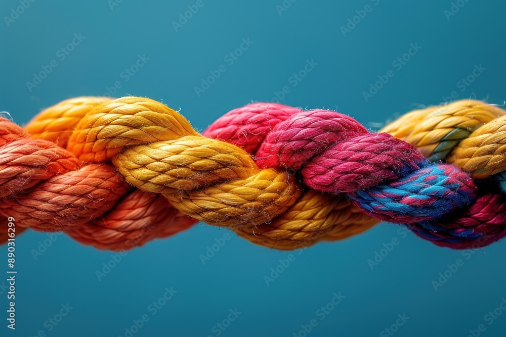 Team rope diverse strength connect partnership together teamwork unity communicate support. Strong diverse Team rope diverse strength connect partnership together teamwork unity communicate support. Strong diverse