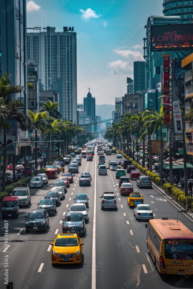 Fototapeta premium City Street Traffic