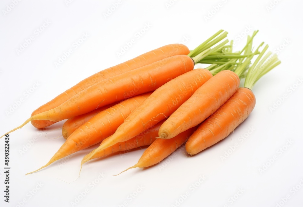 Fresh Carrots Isolated on White Background Fresh Carrots Isolated on White Background