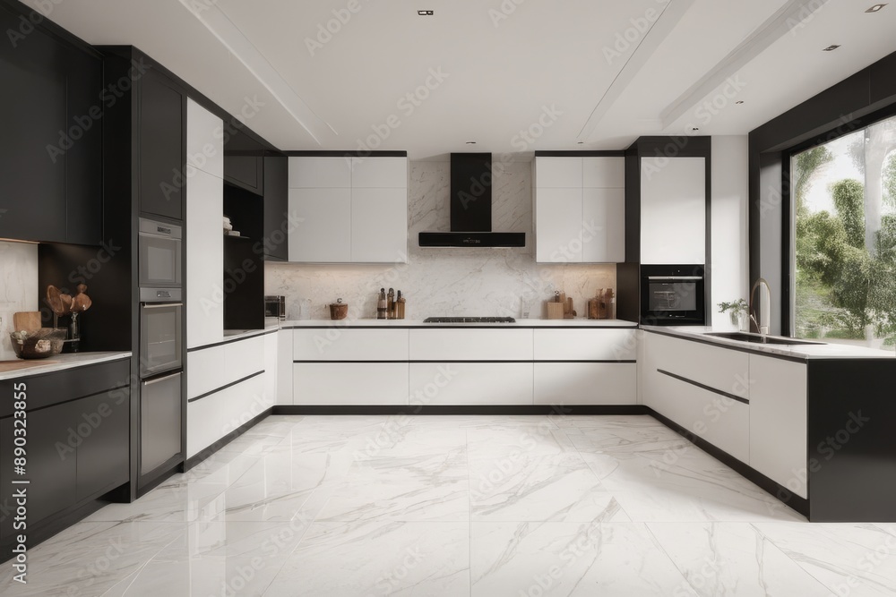 Luxurious Modern White Marble Kitchen with a Minimalist Touch Luxurious Modern White Marble Kitchen with a Minimalist Touch