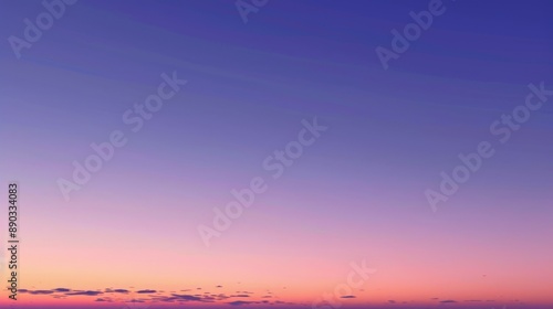 A serene twilight sky with a gradient of colors