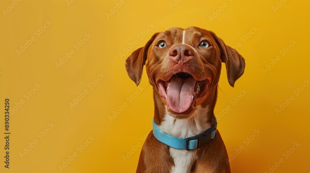 The happy brown dog The happy brown dog