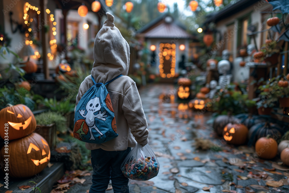 Fototapeta premium Trick-or-Treat Adventure