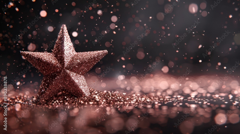 The glittering festive star The glittering festive star