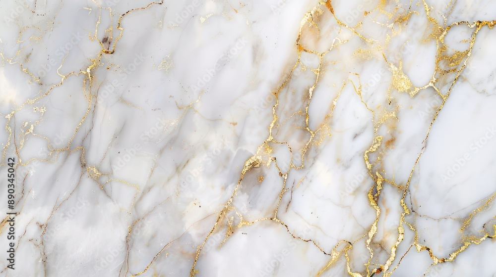 White Marble with Golden Veins White Marble with Golden Veins