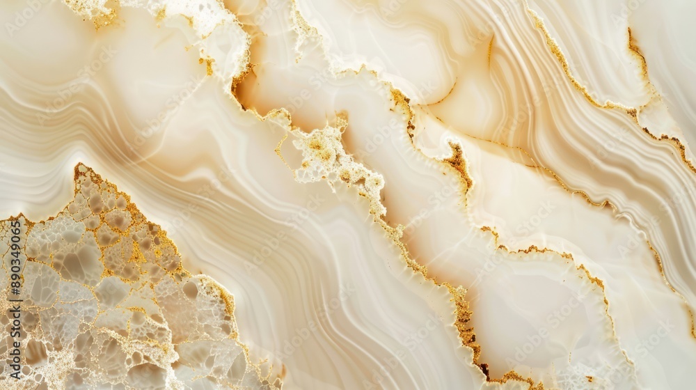 Abstract Marble Texture with Golden Veins Abstract Marble Texture with Golden Veins