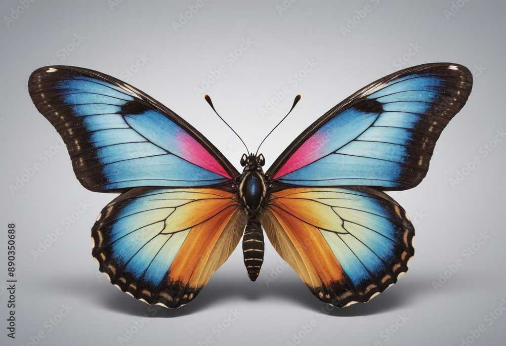 A playful butterfly fluttering its wings. A playful butterfly fluttering its wings.