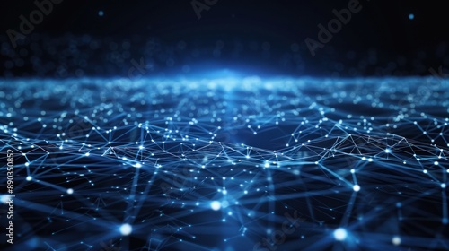 Abstract Digital Network Visualization