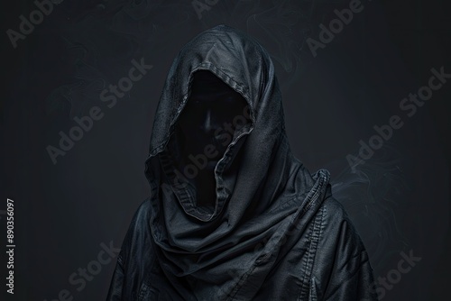 Hooded Figure in Dark Cloak