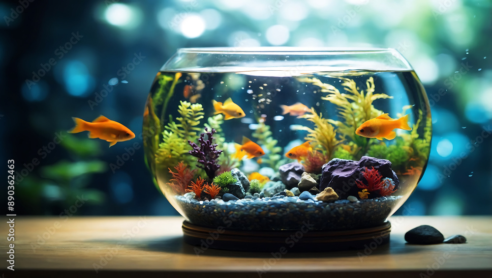 fish in a glass bowl fish in a glass bowl