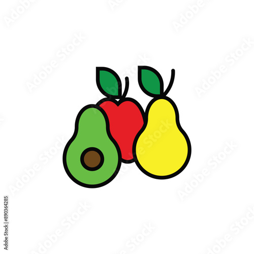 healty food vector type icon