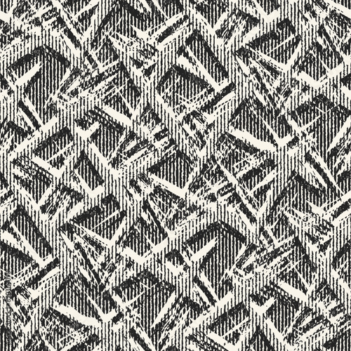 Monochrome Grain Broken Graphic Pattern
