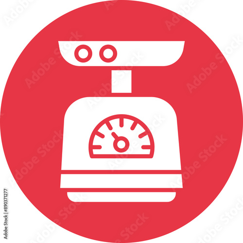 Weight glyph circle icon