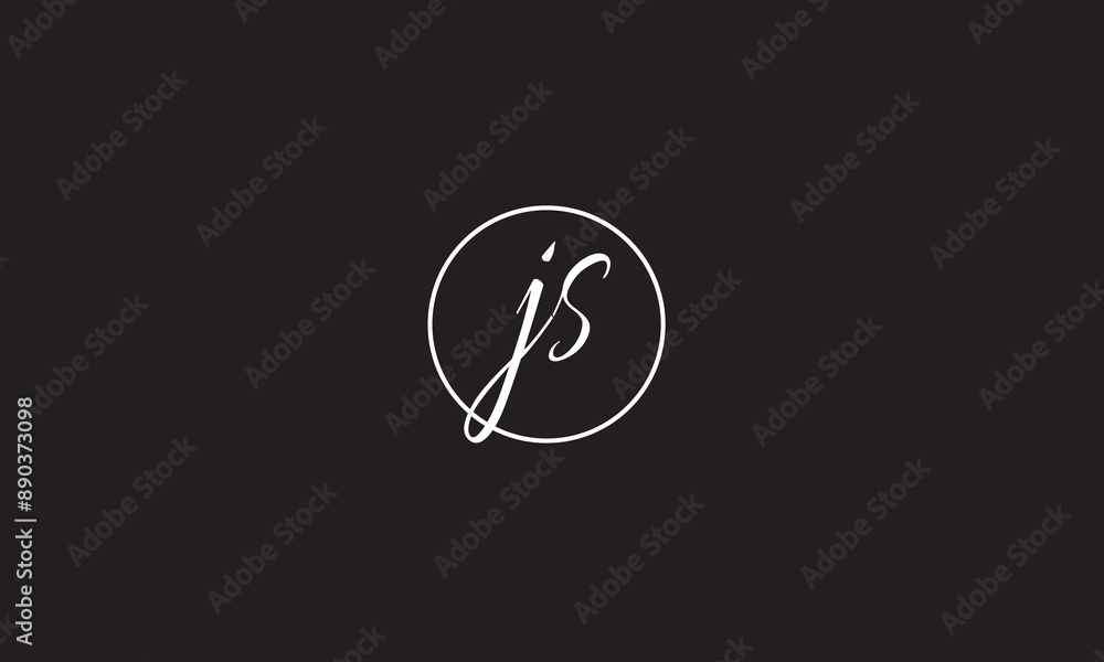 JS, SJ , J , S , Abstract Letters Logo Monogram JS, SJ , J , S , Abstract Letters Logo Monogram