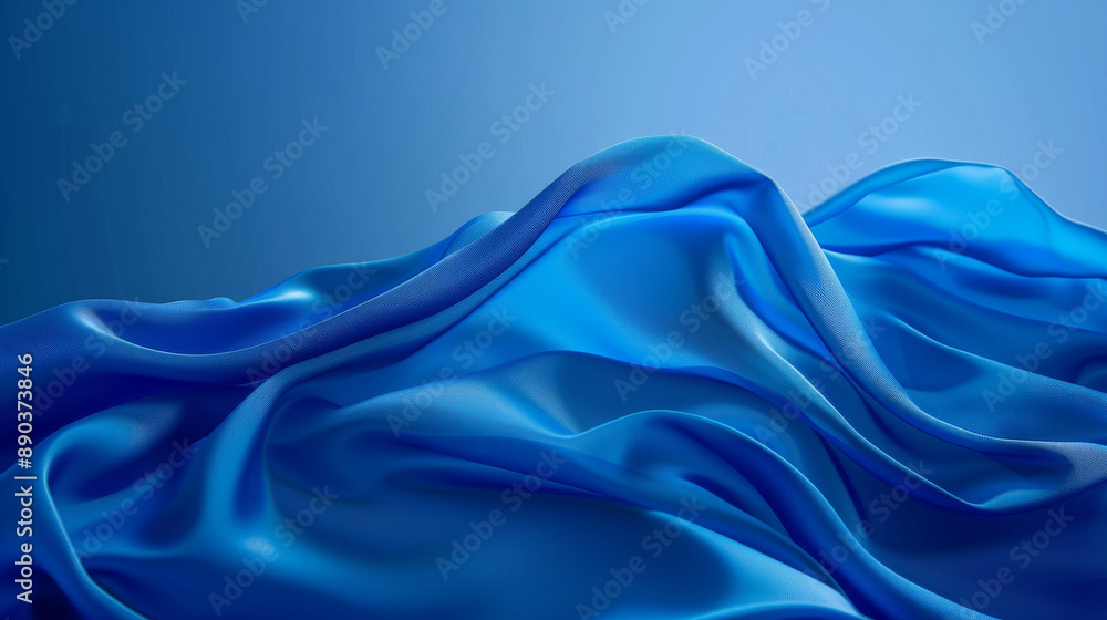 Obraz premium Wavy fabric creating abstract form