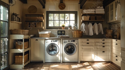 Cozy Rustic Laundry Room